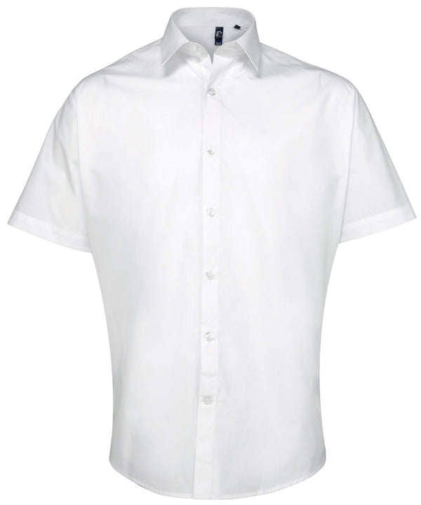 Premier Supreme Poplin Short Sleeve Shirt - White