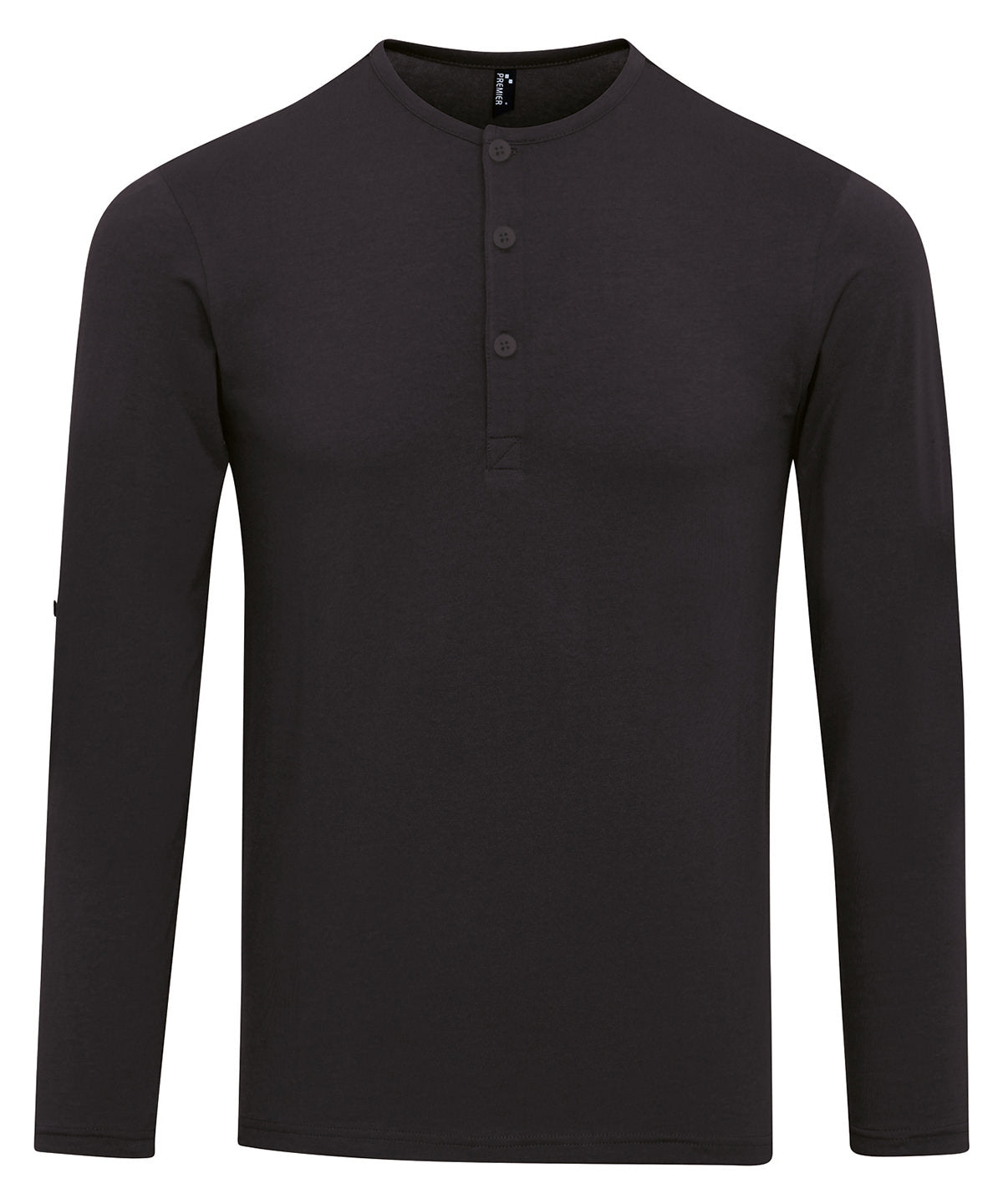 Premier Long John Roll-sleeve Tee - Black