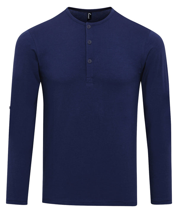 Premier Long John Roll-sleeve Tee - Indigo
