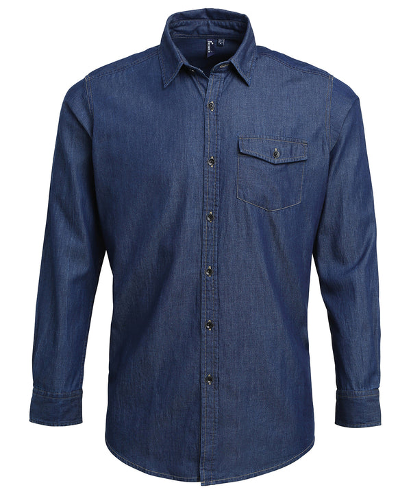 Premier Jeans Stitch Denim Shirt - Indigo Denim