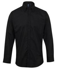 Premier Signature Oxford Long Sleeve Shirt - Black