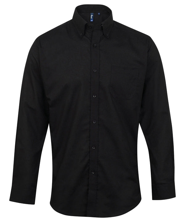 Premier Signature Oxford Long Sleeve Shirt - Black