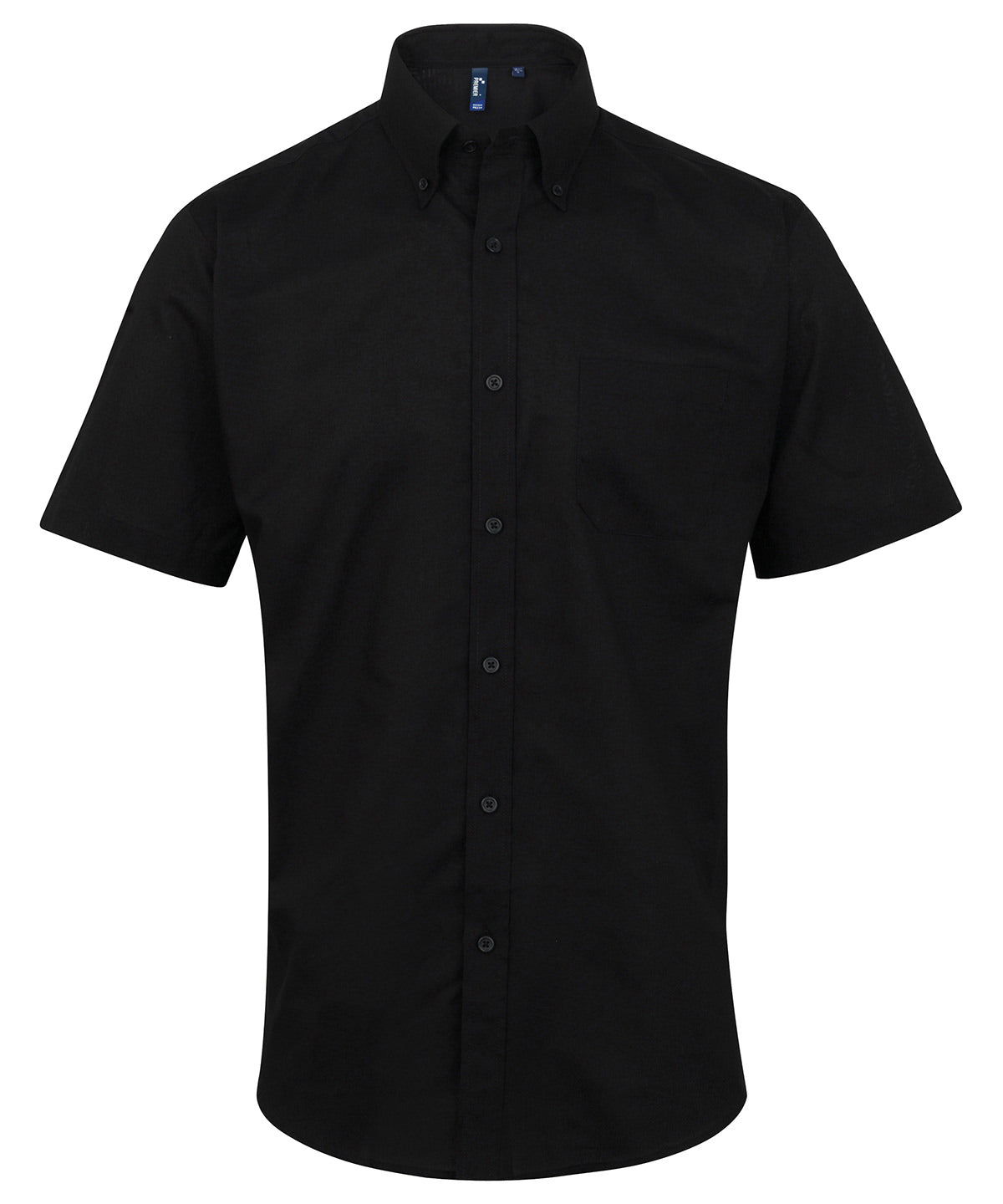 Premier Signature Oxford Short Sleeve Shirt - Black