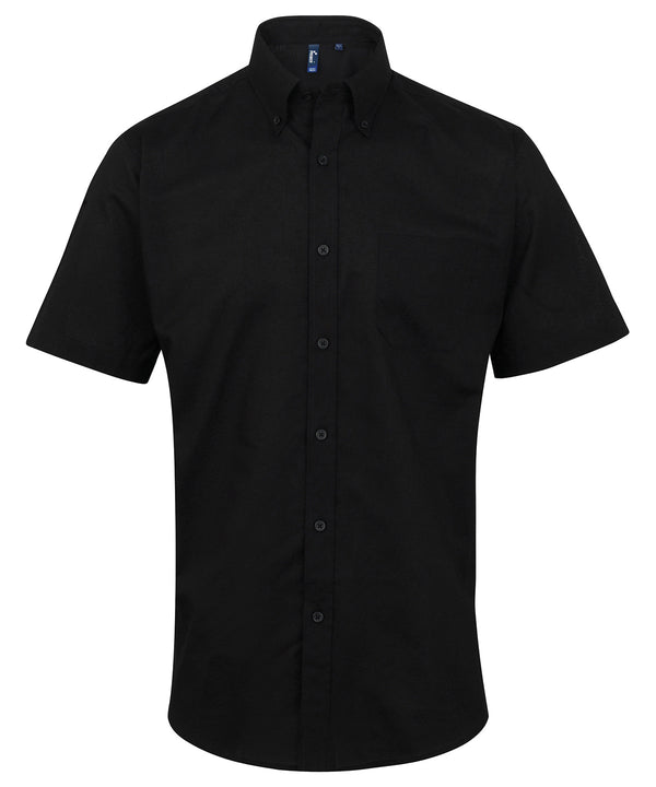 Premier Signature Oxford Short Sleeve Shirt - Black