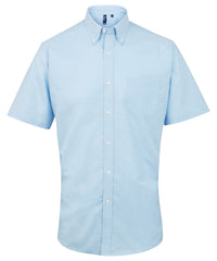 Premier Signature Oxford Short Sleeve Shirt - Light Blue