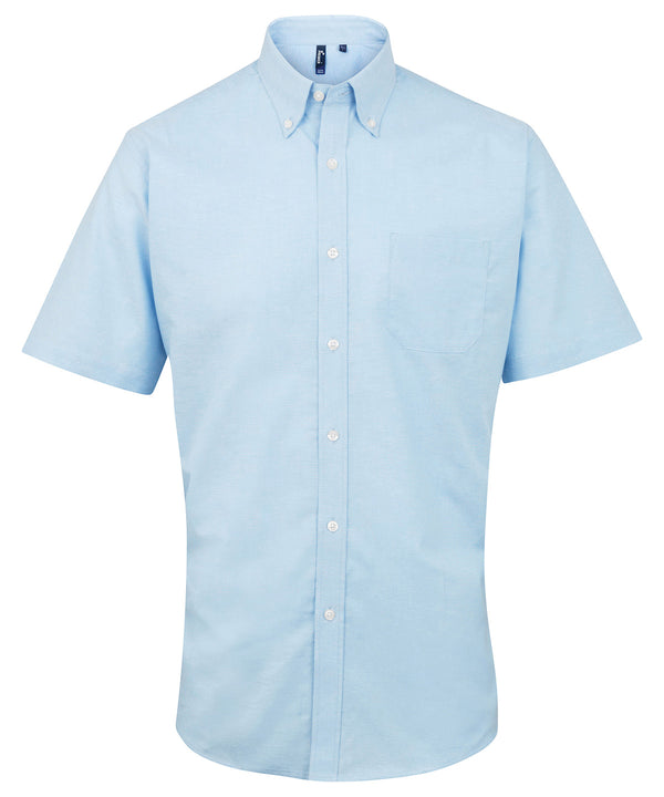 Premier Signature Oxford Short Sleeve Shirt - Light Blue