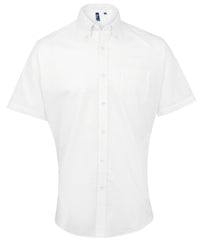 Premier Signature Oxford Short Sleeve Shirt - White