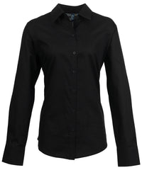 Premier Women's Signature Oxford Long Sleeve Shirt - Black