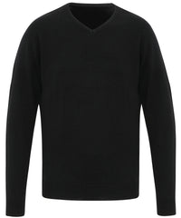 Premier 'Essential' Acrylic V-neck Sweater - Black
