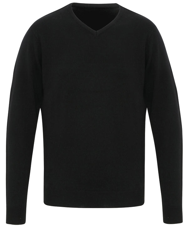Premier 'Essential' Acrylic V-neck Sweater - Black