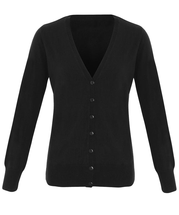 Premier Women's 'essential' Acrylic Cardigan - Black