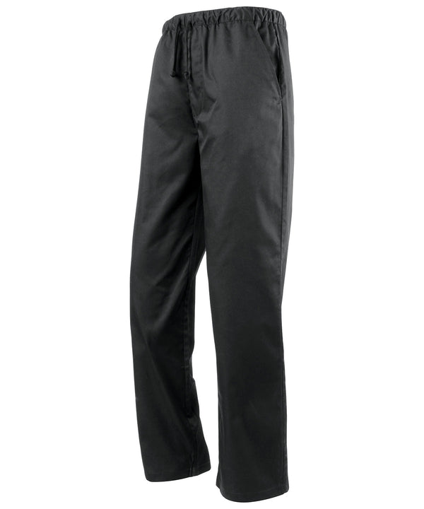 Premier Essential Chef's Trousers - Black*