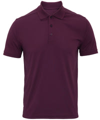 Premier Coolchecker® Piqué Polo - Aubergine