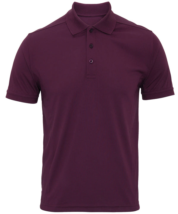Premier Coolchecker® Piqué Polo - Aubergine