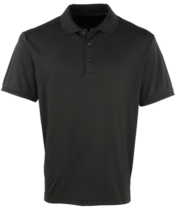 Premier Coolchecker® Piqué Polo - Black*
