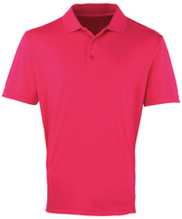 Premier Coolchecker® Piqué Polo - Hot Pink