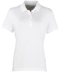 Premier Women's Coolchecker® Piqué Polo - White