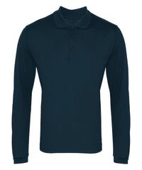 Premier Long Sleeve Coolchecker® Piqué Polo - Navy