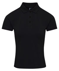 Premier Women's Coolchecker® Plus Piqué Polo - Black*
