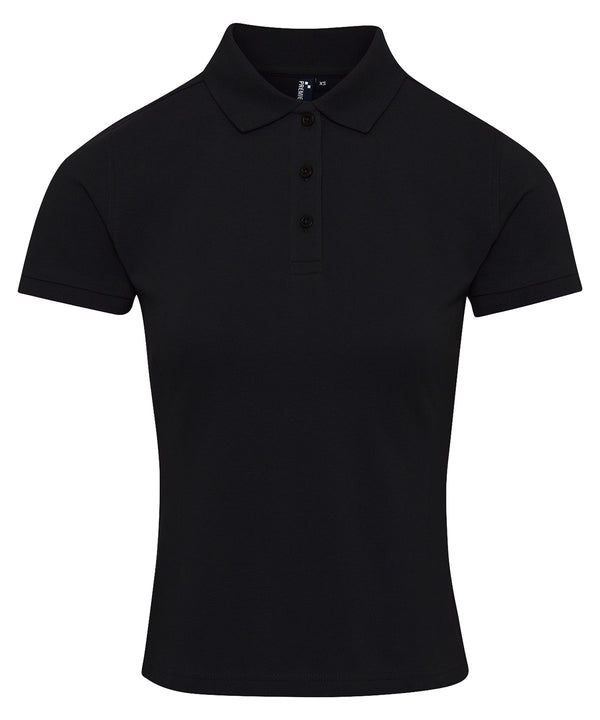 Premier Women's Coolchecker® Plus Piqué Polo - Black*
