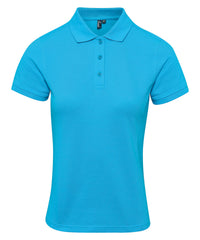 Premier Women's Coolchecker® Plus Piqué Polo - Turquoise