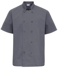 Premier Short Sleeve Chef’s Jacket - Steel