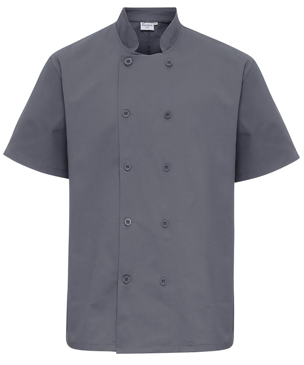Premier Short Sleeve Chef’s Jacket - Steel