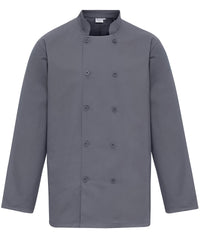 Premier Long Sleeve Chef’s Jacket - Steel