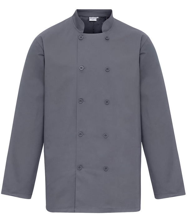 Premier Long Sleeve Chef’s Jacket - Steel