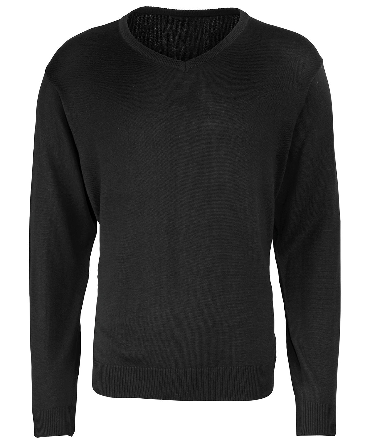 Premier V-neck Knitted Sweater - Black*