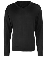 Premier V-neck Knitted Sweater - Black*