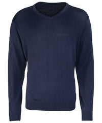 Premier V-neck Knitted Sweater - Navy*