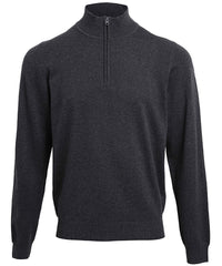 Premier ¼ Zip Knitted Sweater - Charcoal