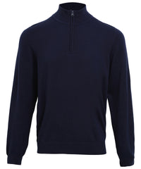 Premier ¼ Zip Knitted Sweater - Navy