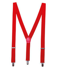 Premier Clip-on Trouser Braces - Red