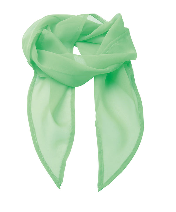 Premier 'Colours' Chiffon Scarf - Apple