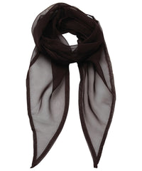 Premier 'Colours' Chiffon Scarf - Brown