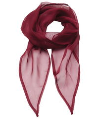 Premier 'Colours' Chiffon Scarf - Burgundy