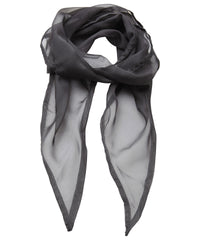 Premier 'Colours' Chiffon Scarf - Dark Grey