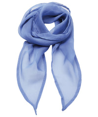 Premier 'Colours' Chiffon Scarf - Mid Blue