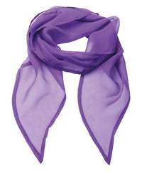 Premier 'Colours' Chiffon Scarf - Rich Violet