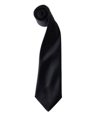 Premier 'Colours' Satin Tie - Black