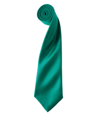 Premier 'Colours' Satin Tie - Emerald