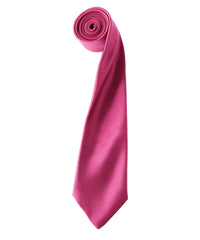 Premier 'Colours' Satin Tie - Hot Pink