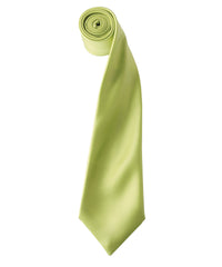 Premier 'Colours' Satin Tie - Lime