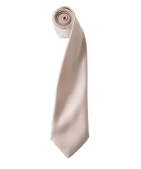 Premier 'Colours' Satin Tie - Natural