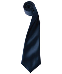 Premier 'Colours' Satin Tie - Navy