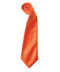 Premier 'Colours' Satin Tie - Orange