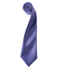 Premier 'Colours' Satin Tie - Purple