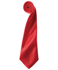 Premier 'Colours' Satin Tie - Red